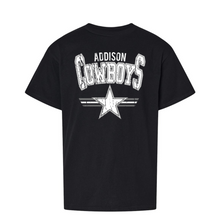 Load image into Gallery viewer, Addison Cowboys Distressed - T-shirt - ADULT