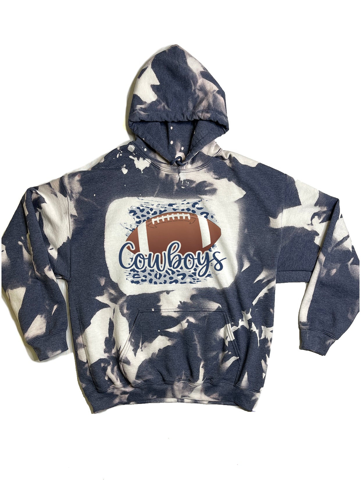 Cowboys Glitter Hoodie Dallas Football Unisex Fit 