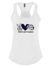 Load image into Gallery viewer, Peace Love Cowboys - Adult Tank Top
