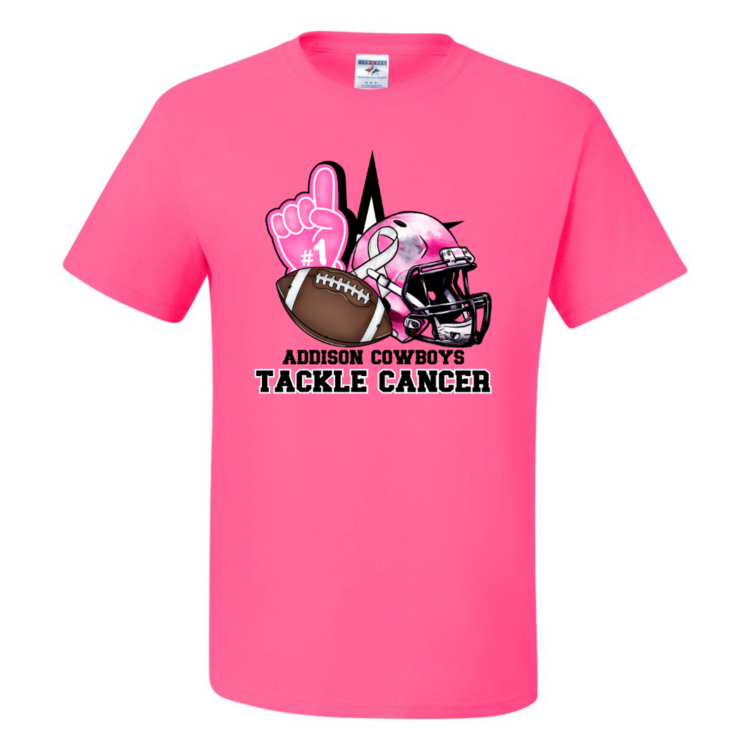 Pink Tackle Cancer - T-shirt - ADULT