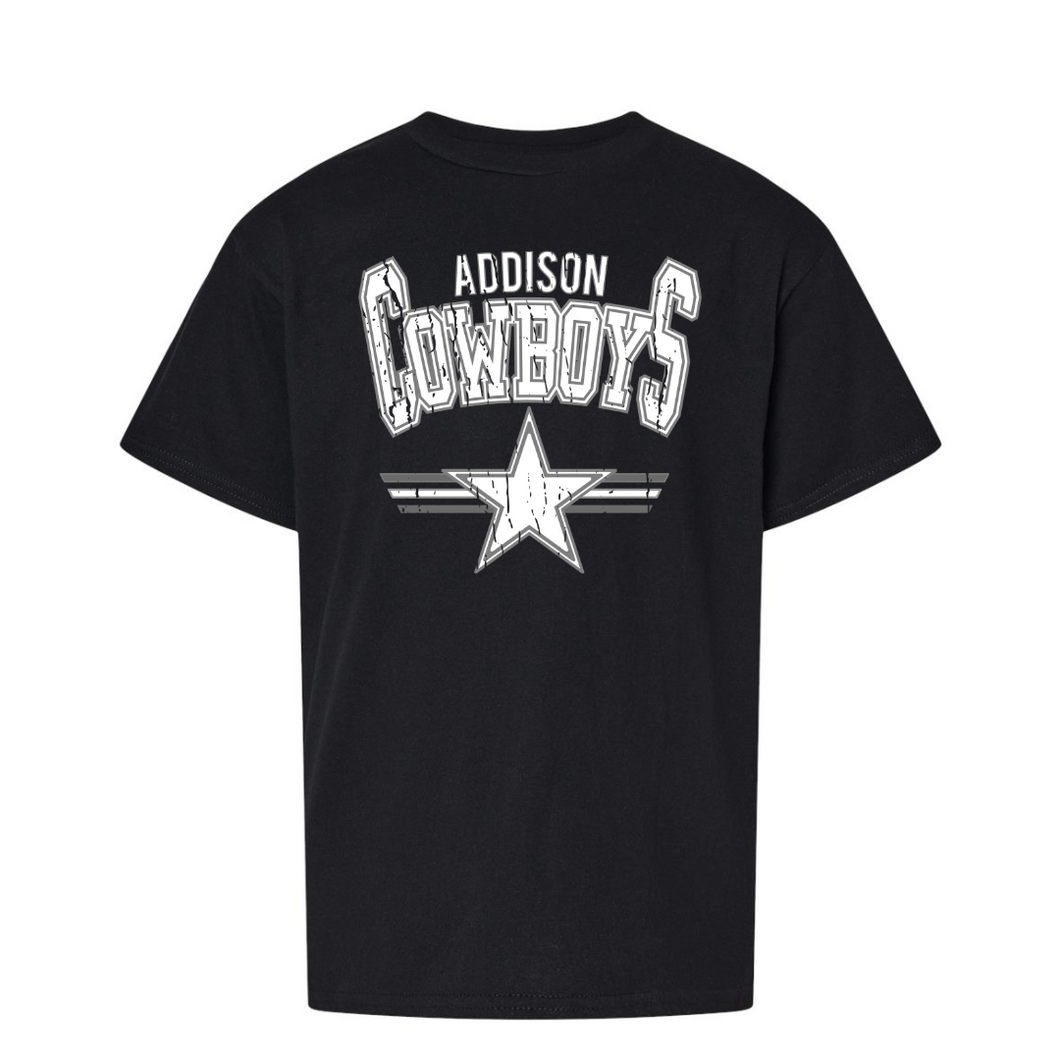 Addison Cowboys Distressed - T-shirt - ADULT