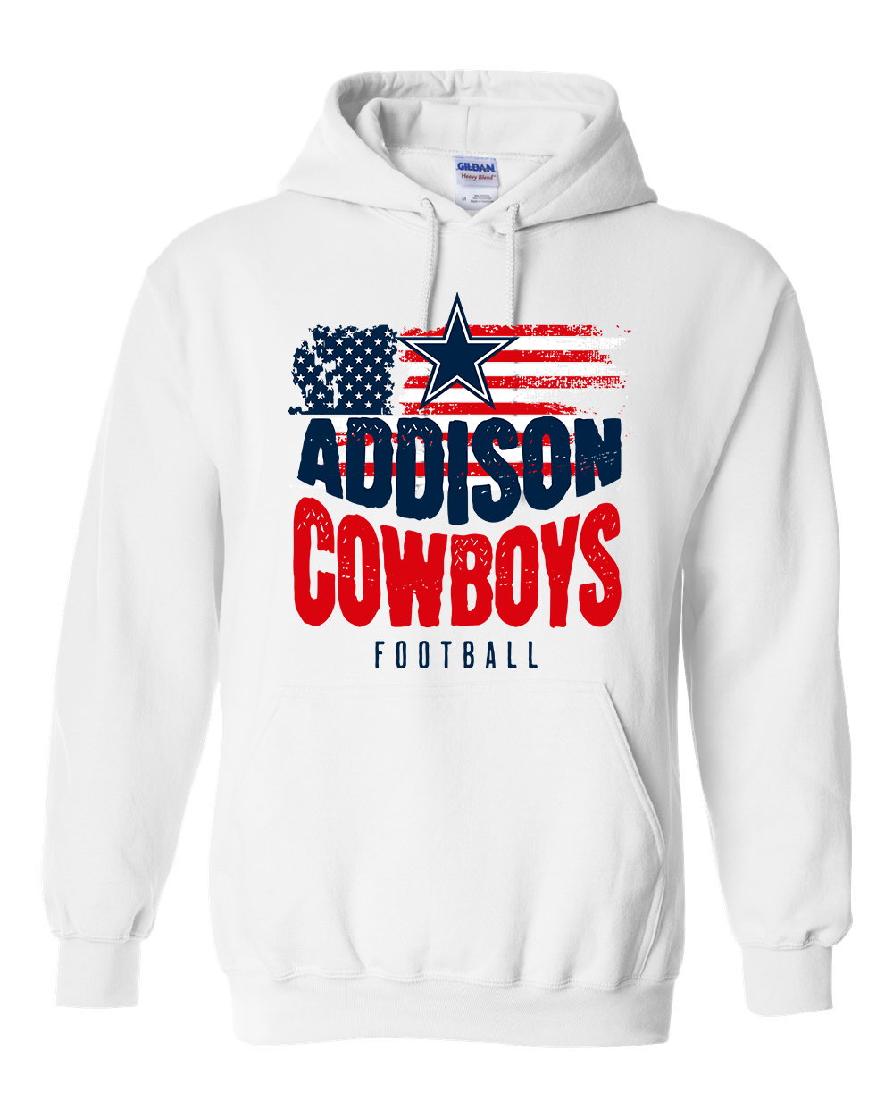 USA Hooded Sweatshirt - ADULT