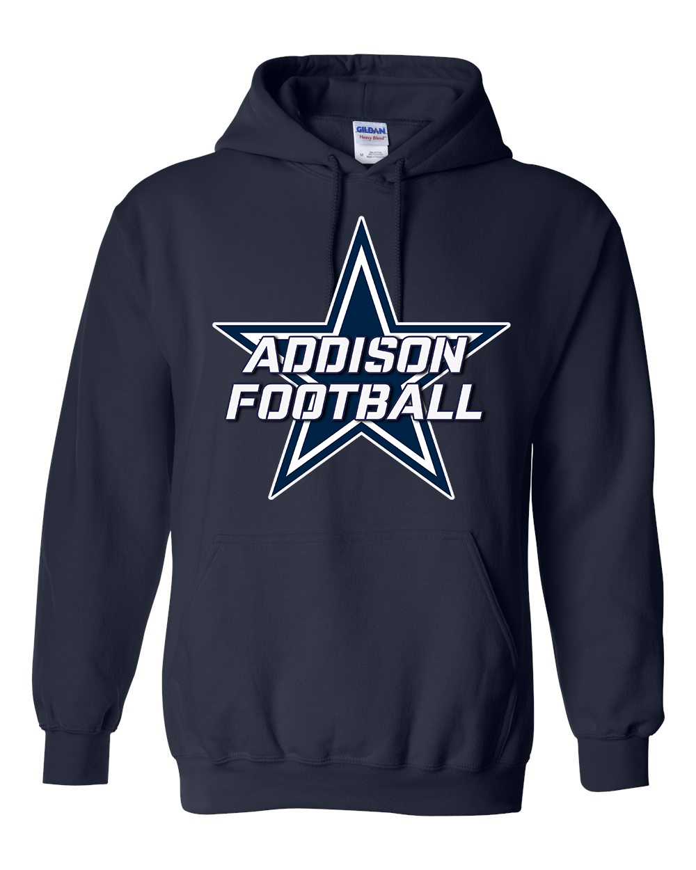 Star Addison Football  -  Hooded Sweatshirt - ADULT
