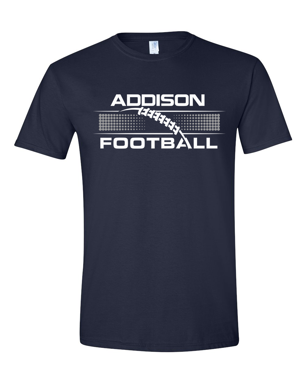 Addison Football Halftone  - T-shirt - ADULT