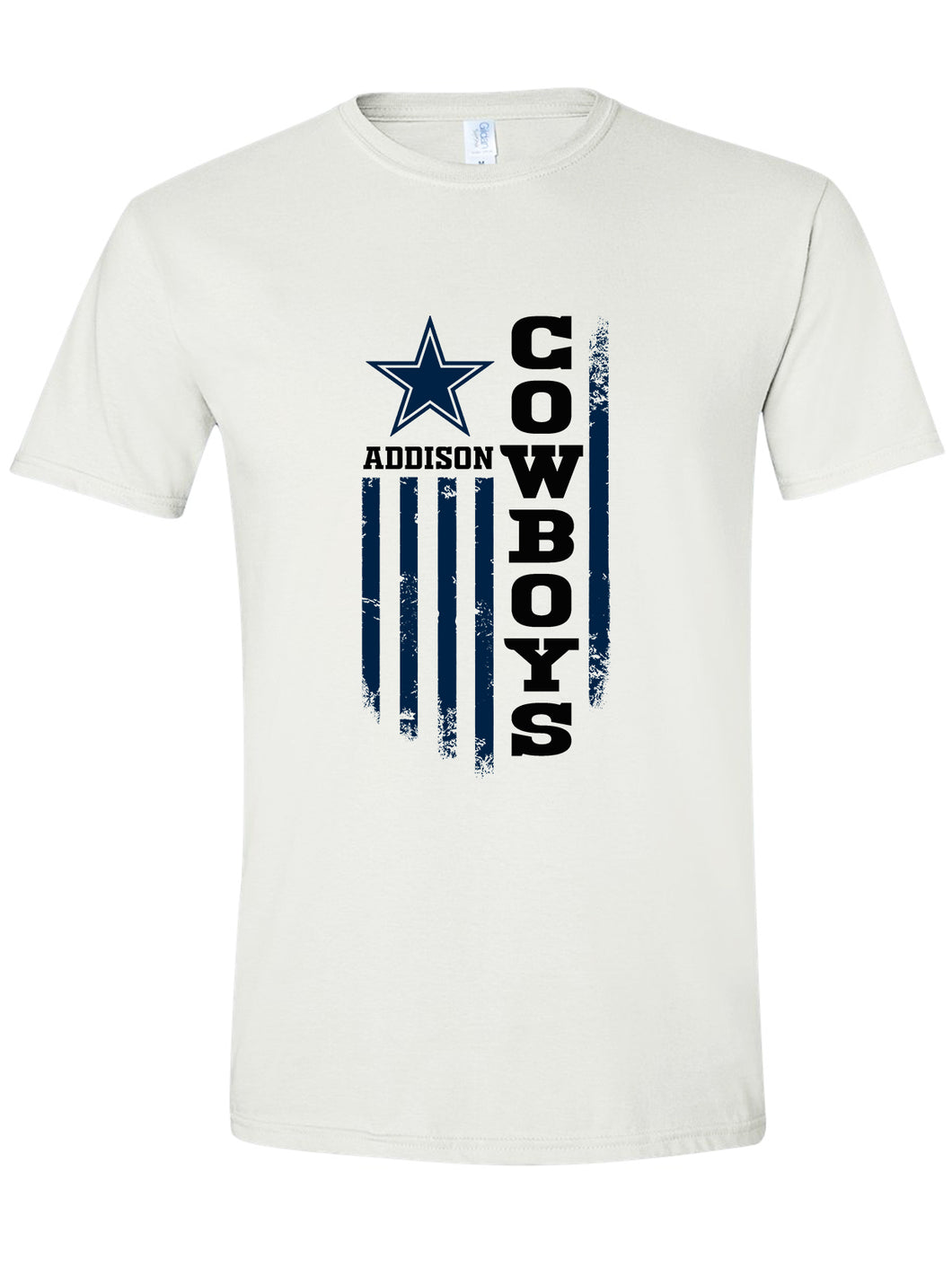 Addison Cowboys Flag - T-shirt -ADULT