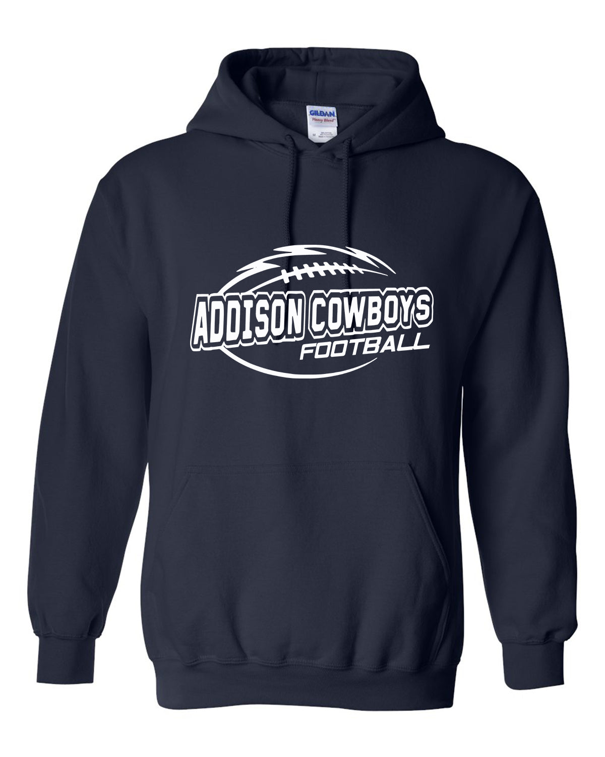 Addison Cowboys Football - Hooded Sweatshirt - ADULT โ Addison Cowboys ...