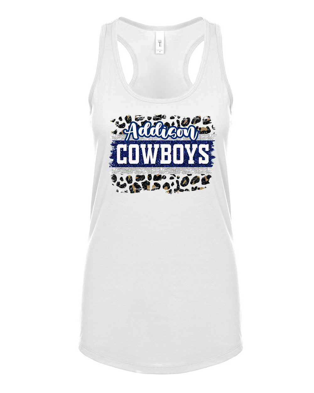 Addison Cowboys Leopard - Tank Top - ADULT